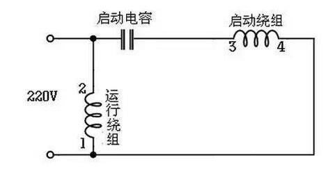 电容运转型接线电路图